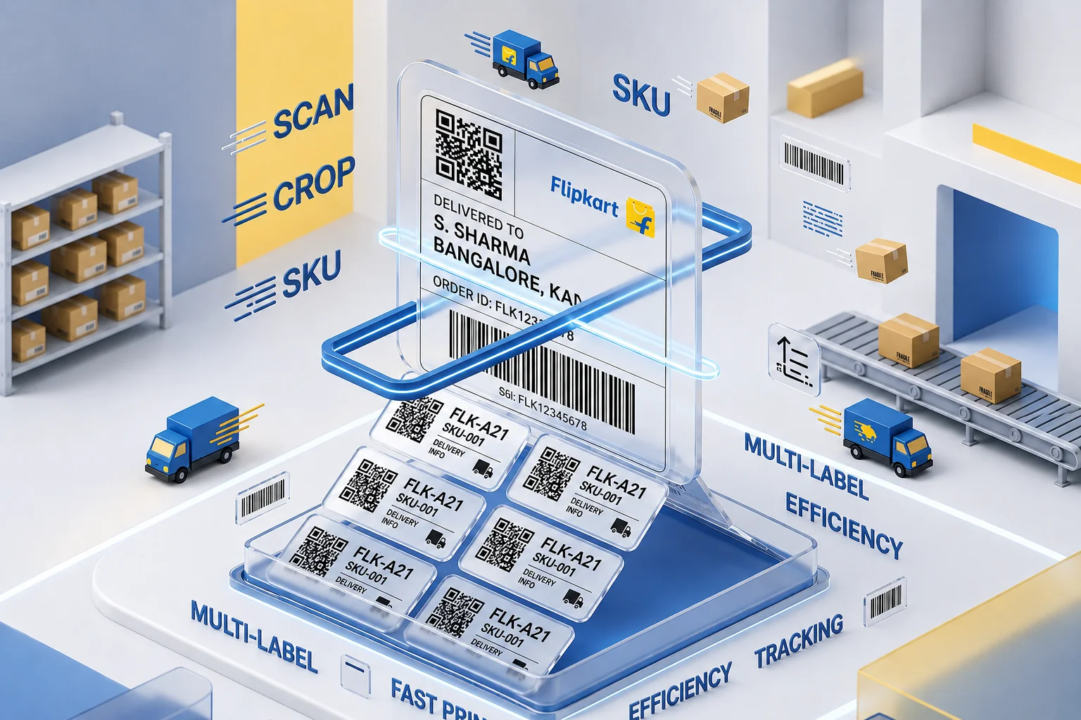 How to Crop Flipkart A4 Invoices for 4x6 & 4x4 Thermal Printers
